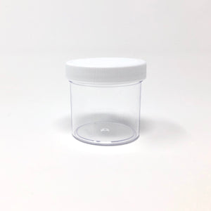 Plastic Jar with White Lid