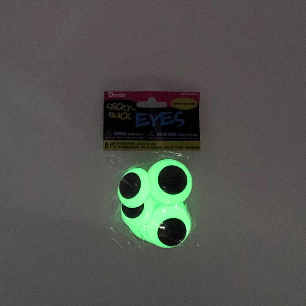 Glow-in-the-Dark Adhesive Wiggle Eyes