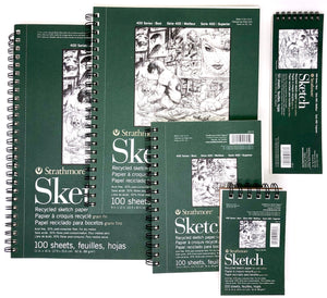 Strathmore White Sketch Pad 400, Recycled – little island crafts