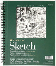 Load image into Gallery viewer, Strathmore White Sketch Pad 400, Recycled
