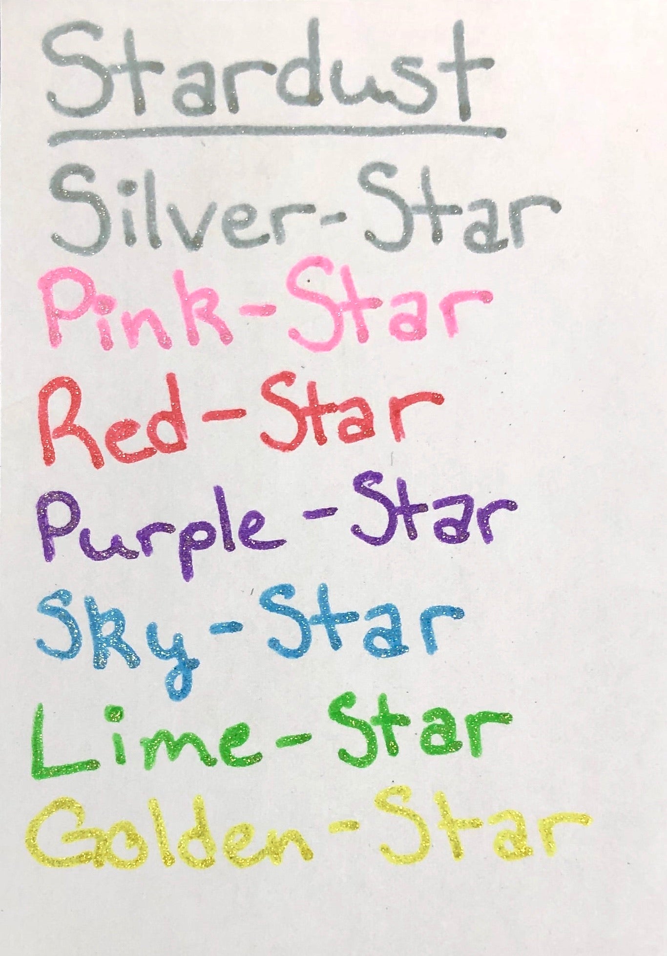 Gelly Roll Stardust Pen (Lime Star) – Doodlebugs